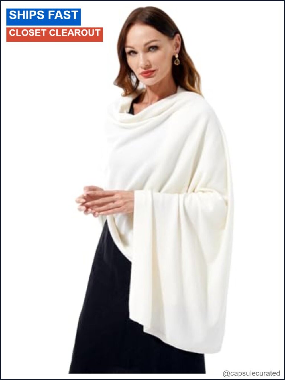 100% Cashmere Scarf Knitted Wrap Shawl Extra Large Long Scarf Stole for Women